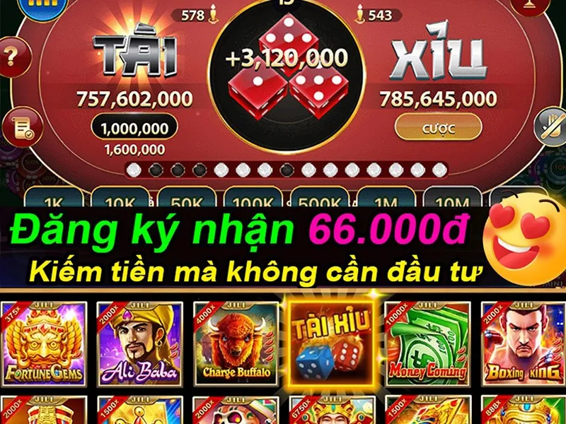 Trò chơi Tài Xỉu phổ biến tại hubet