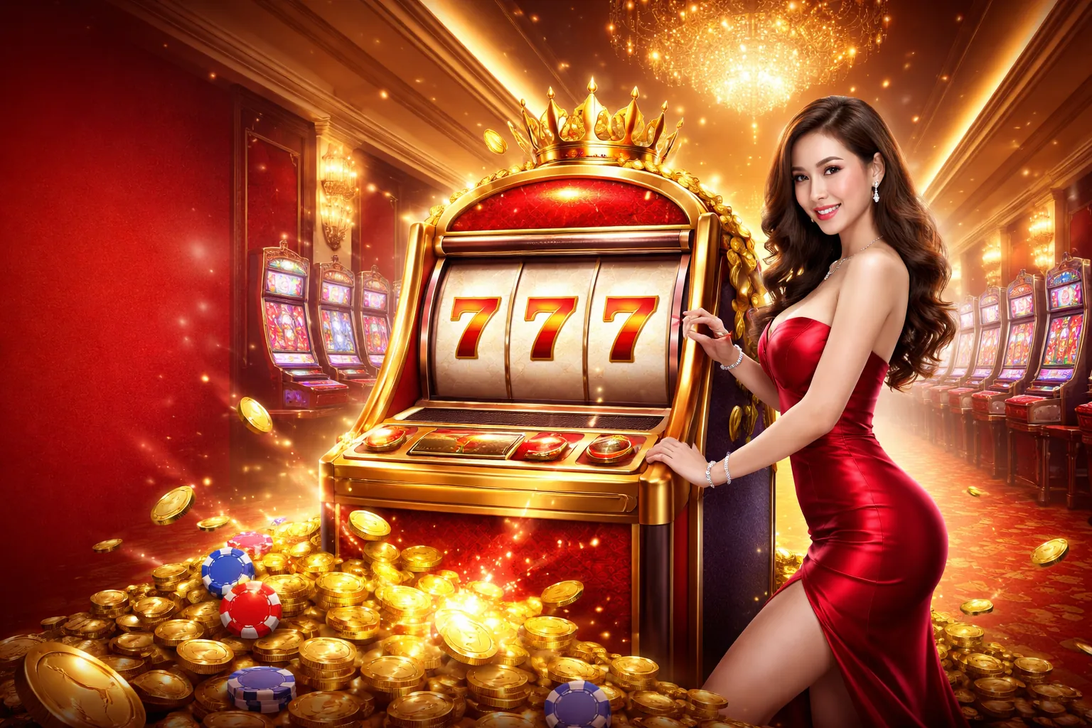 Hình ảnh máy đánh bạc Hubet và giải độc đắc