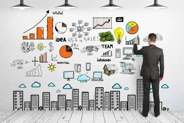 Người đọc đang phân tích dữ liệu từ báo cáo